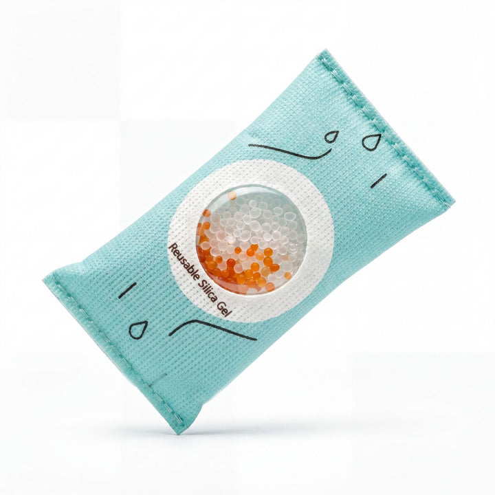 Smart silicone desiccant with viewing window