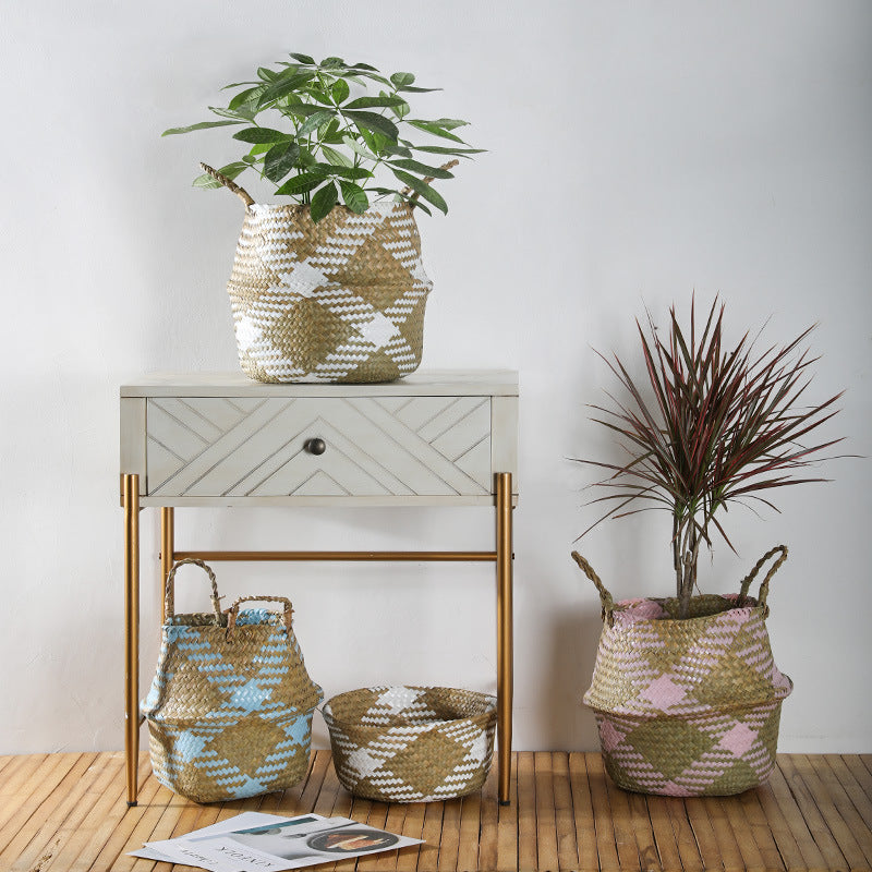 Bohemian Woven Storage Basket Stornfield