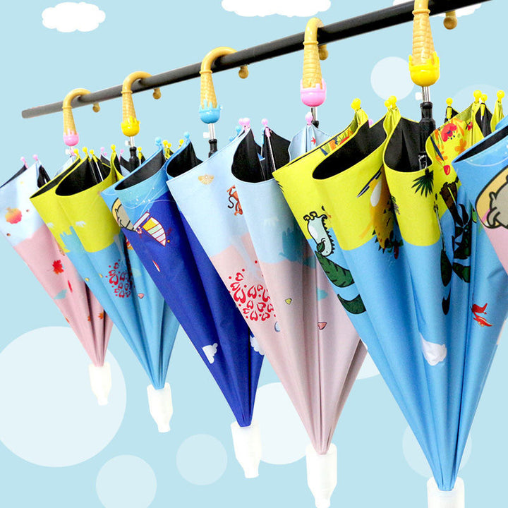 Ladies child-friendly folding umbrella with cheerful animal design Stornfield