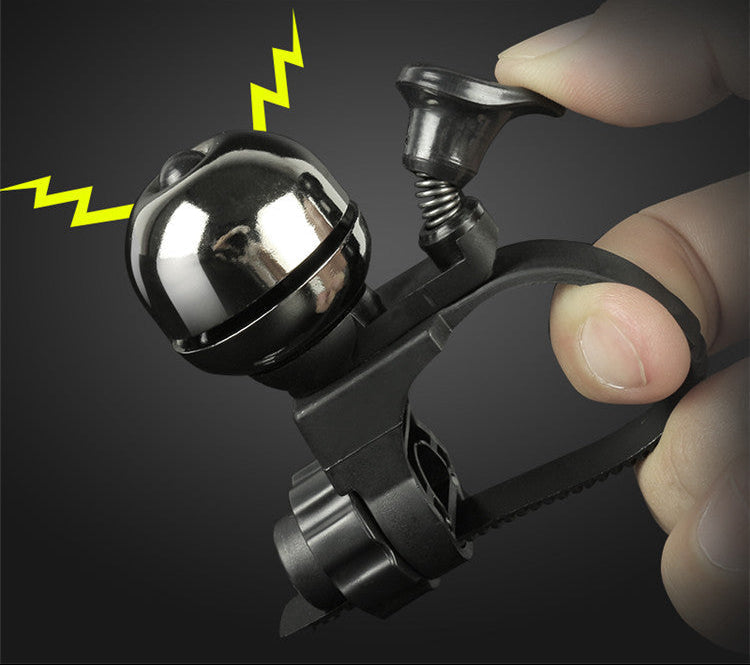compact adjustable bicycle bell with quick-release silicone strap Stornfield