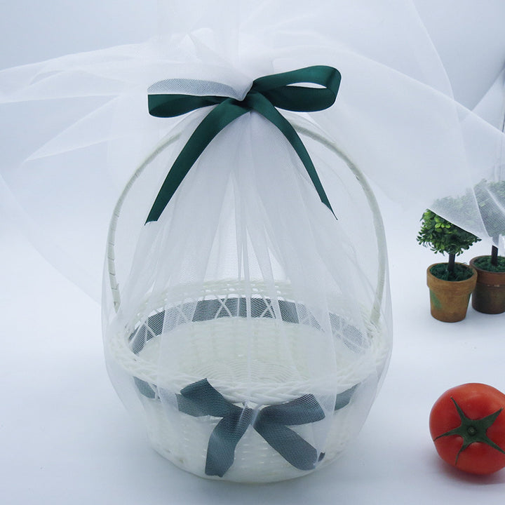 Ladies Wedding Basket with Satin Ribbon Stornfield