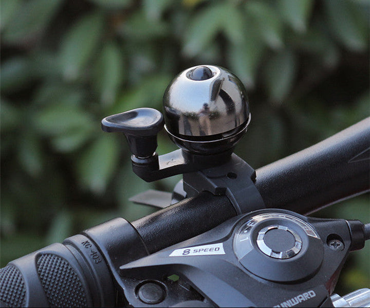 compact adjustable bicycle bell with quick-release silicone strap Stornfield