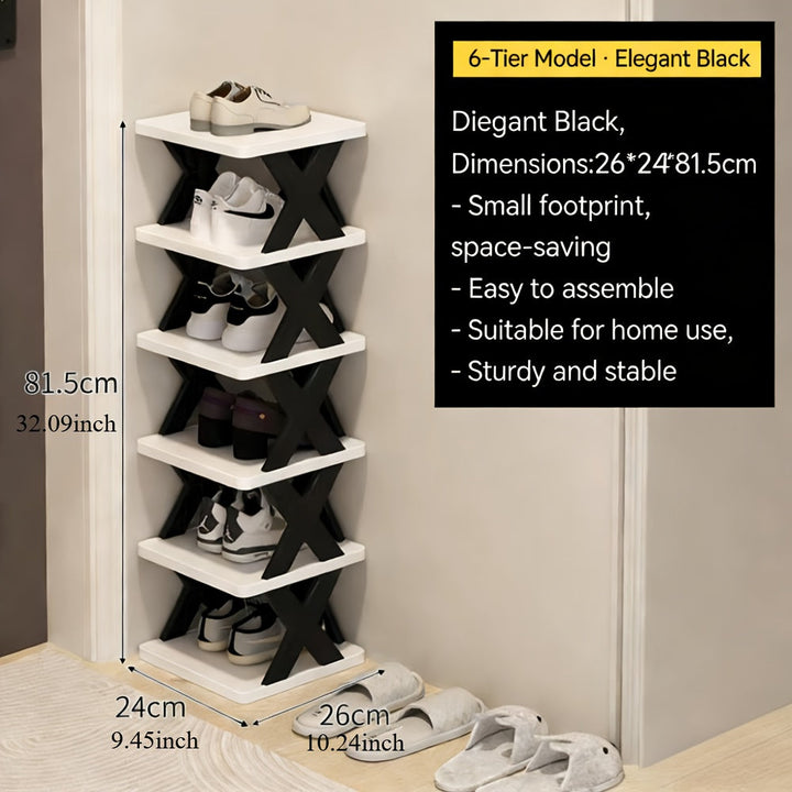 Narrow Shoe Rack Tower | Stornfield