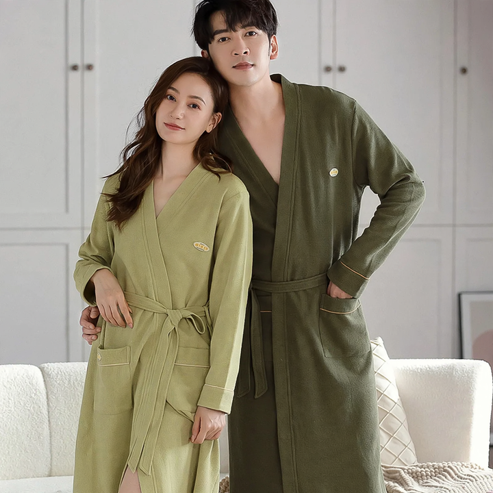 Coral fleece bathrobe for ladies