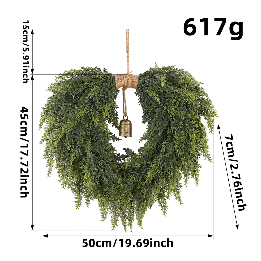 Christmas wreath made of polyester and PVC