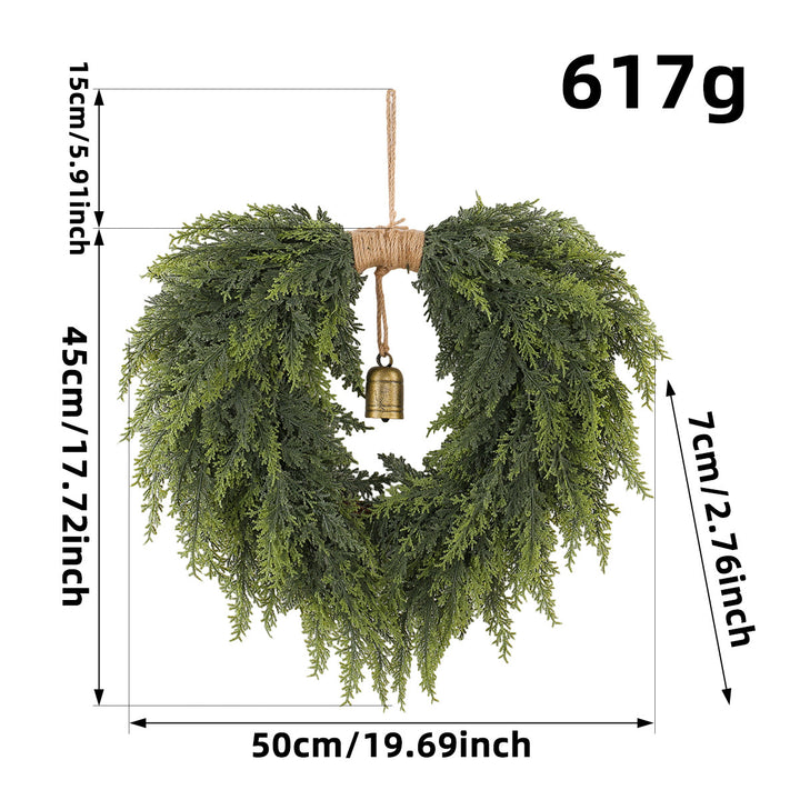 Christmas wreath made of polyester and PVC