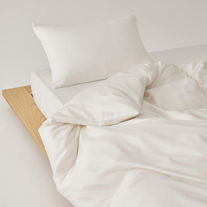 Bedding set, 4-piece, Lyocell, Solid color