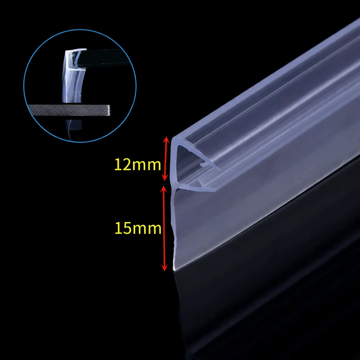 Magnetic seal strip for glass doors