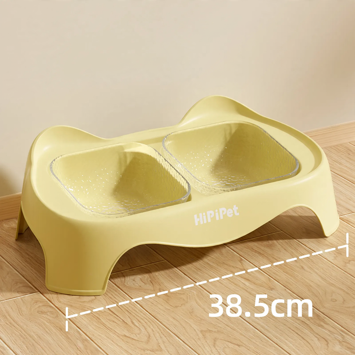 Double bowl for dogs and cats, non-slip