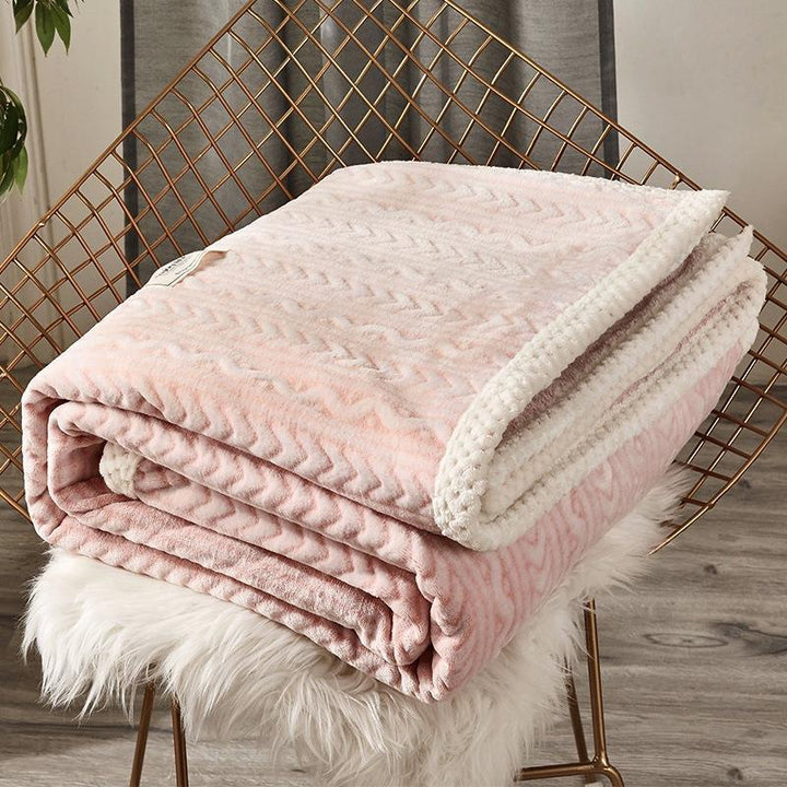 Solid Color Flannel Throw Blanket, warming for Autumn and Winter
