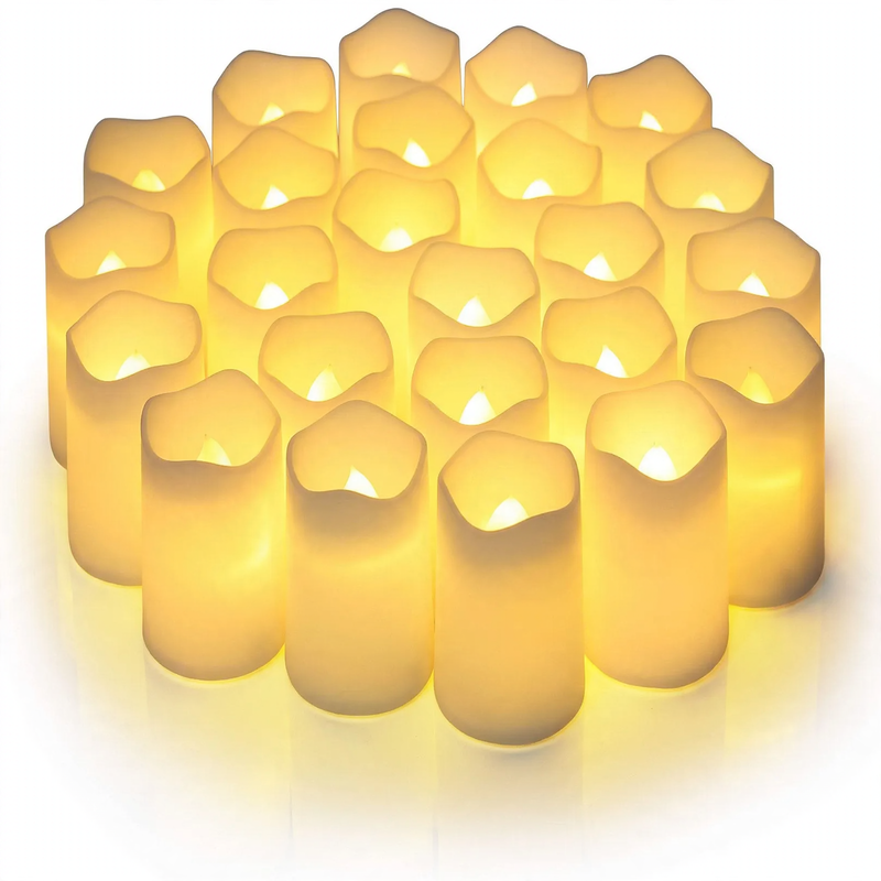 LED wish candle, smoke-free