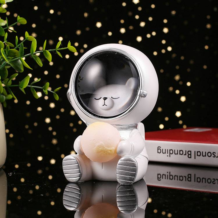 Decorative astronaut night light with star light
