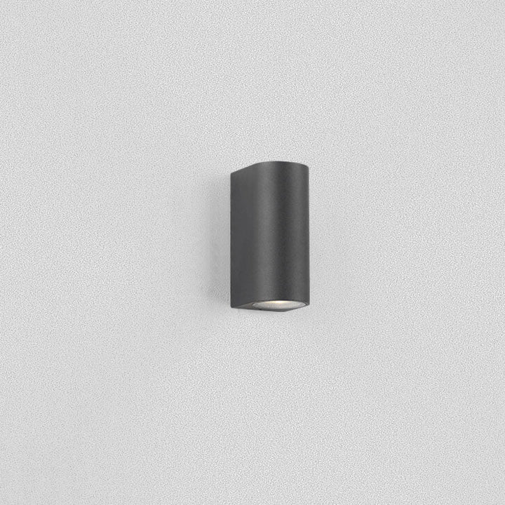 Modern Simple Outdoor Waterproof Aluminum Glass Cylinder 2-Light Wall Sconce Lamp | Stornfield
