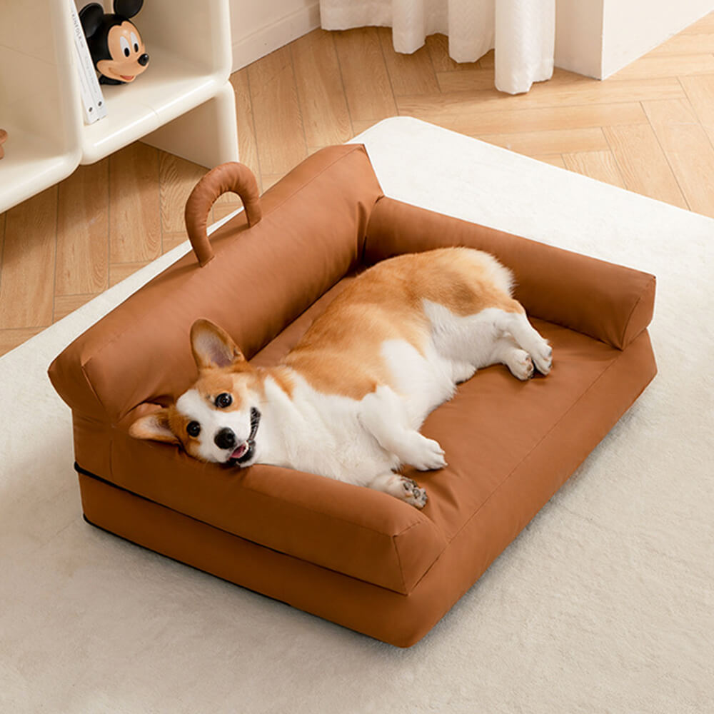 Elevated Pet Sofa Bed Stylish Waterproof Ergonomic Comfort | Stornfield