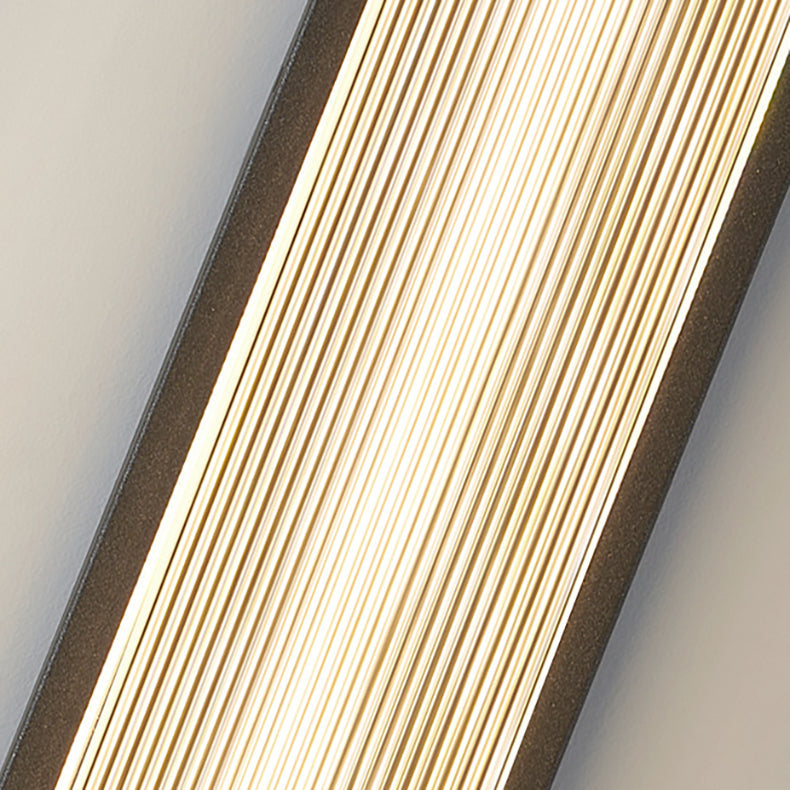 Modern Minimalist Waterproof Rectangular Stainless Steel Acrylic LED Wall Sconce Lamp For Outdoor Patio | Stornfield