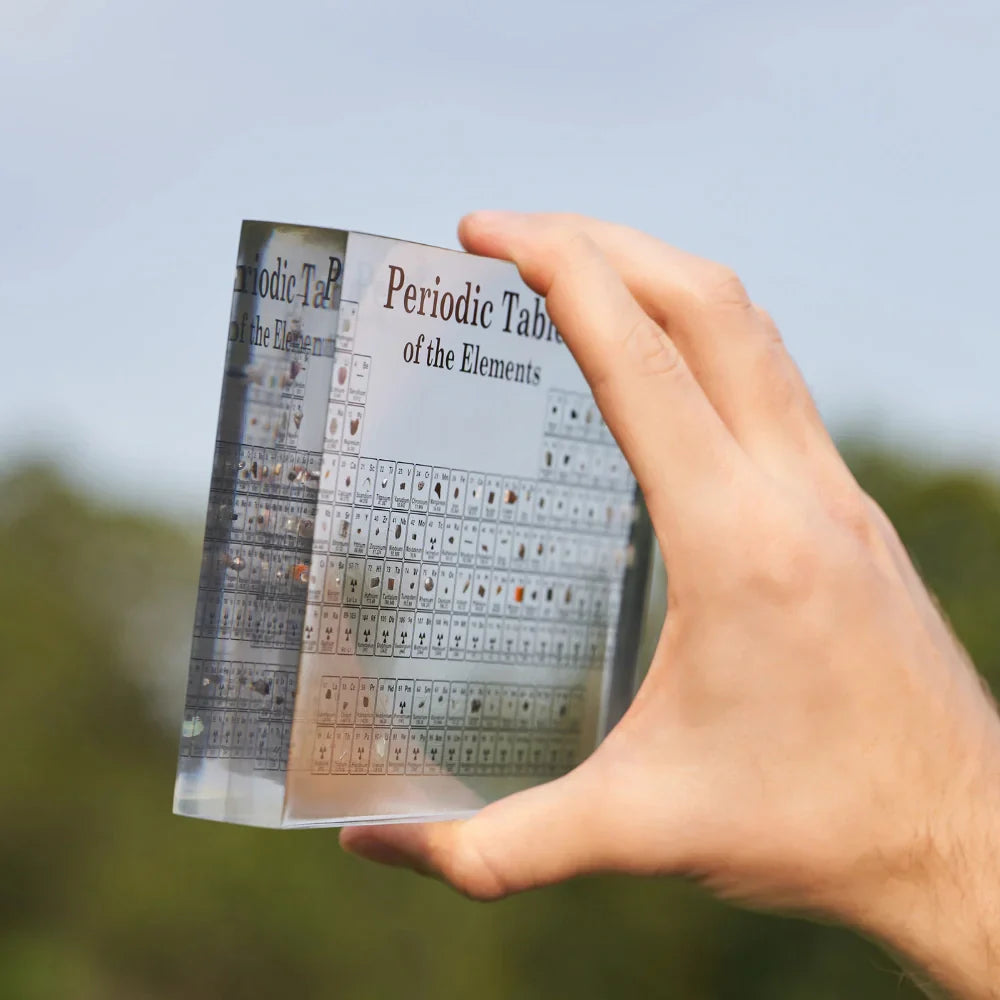 Illuminated Periodic Table with Real Elements - Elementa | Stornfield