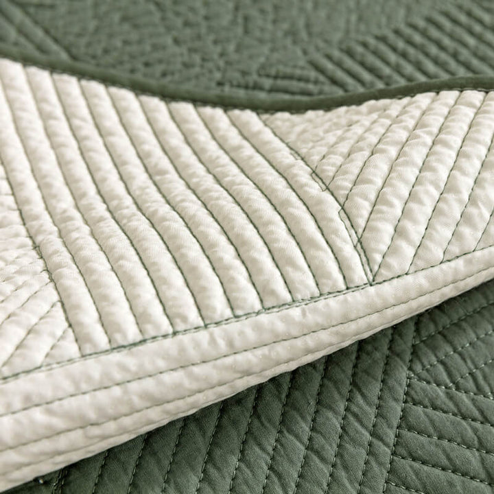 Minimalist All-Season Solid Cotton Geometric Couch Cover | Stornfield