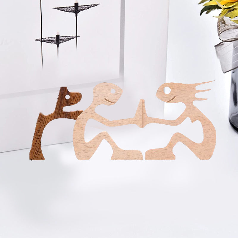 Gift For Pet Lovers - Wood Sculpture Table Ornaments - The Love Between You And Your Fur-Friend | Stornfield