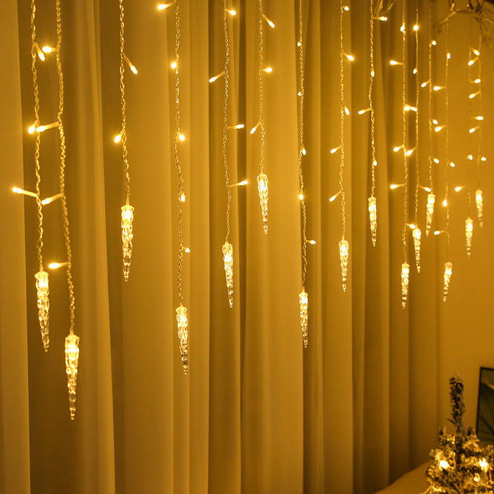 LED curtain lights with various motifs