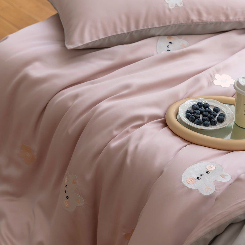 Bedding set, 4-piece, Lyocell, animal motif