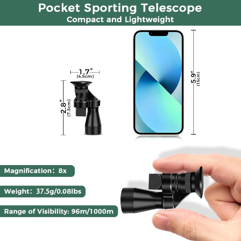 Compact 8x20 Pocket Monocular Stornfield