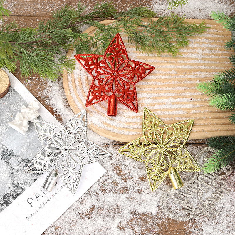 Christmas tree star with intricate cutout