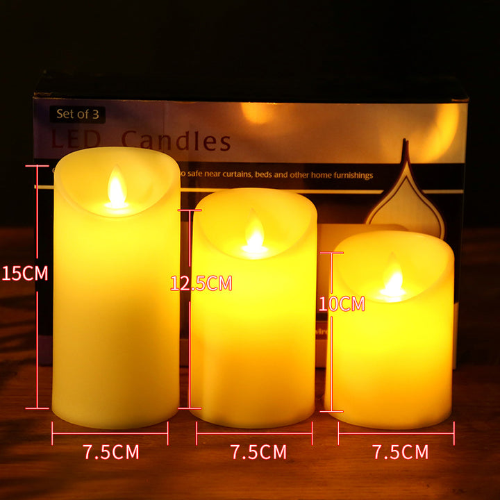 LED Real Wax Look Candles with Flicker Effect