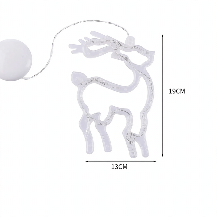 LED pendant light with suction cup for festive windows