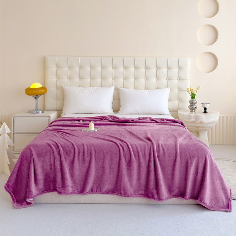 Solid Color Multifunctional Throw Blanket