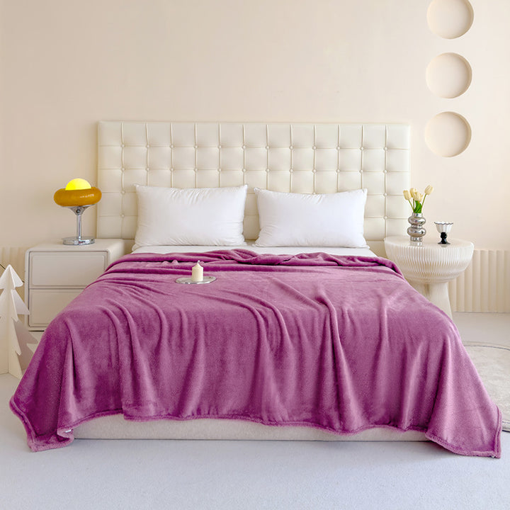 Solid Color Multifunctional Throw Blanket