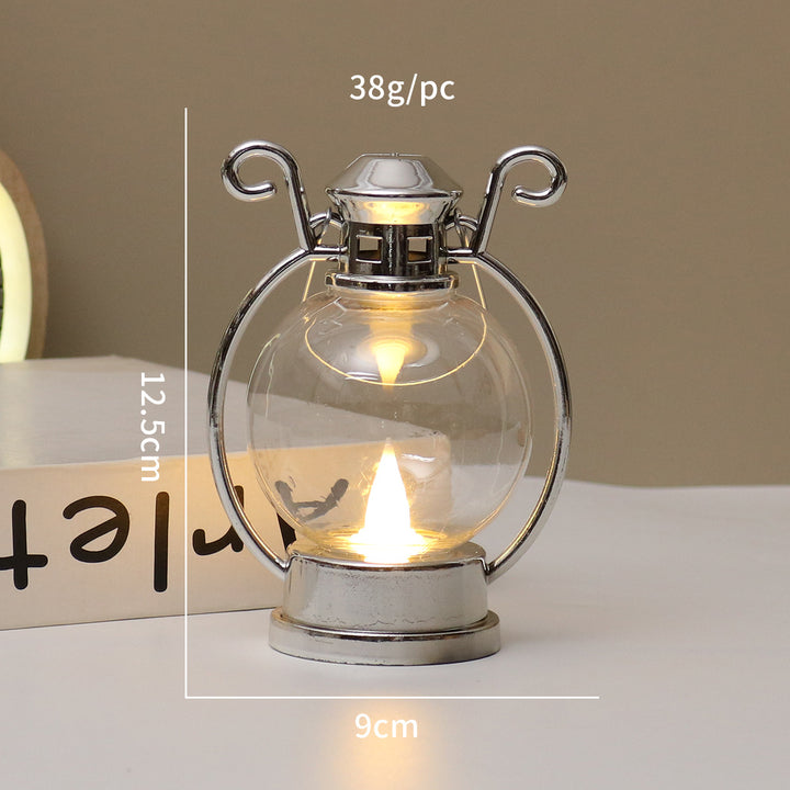 LED candle holder in retro style, decorative table lamp