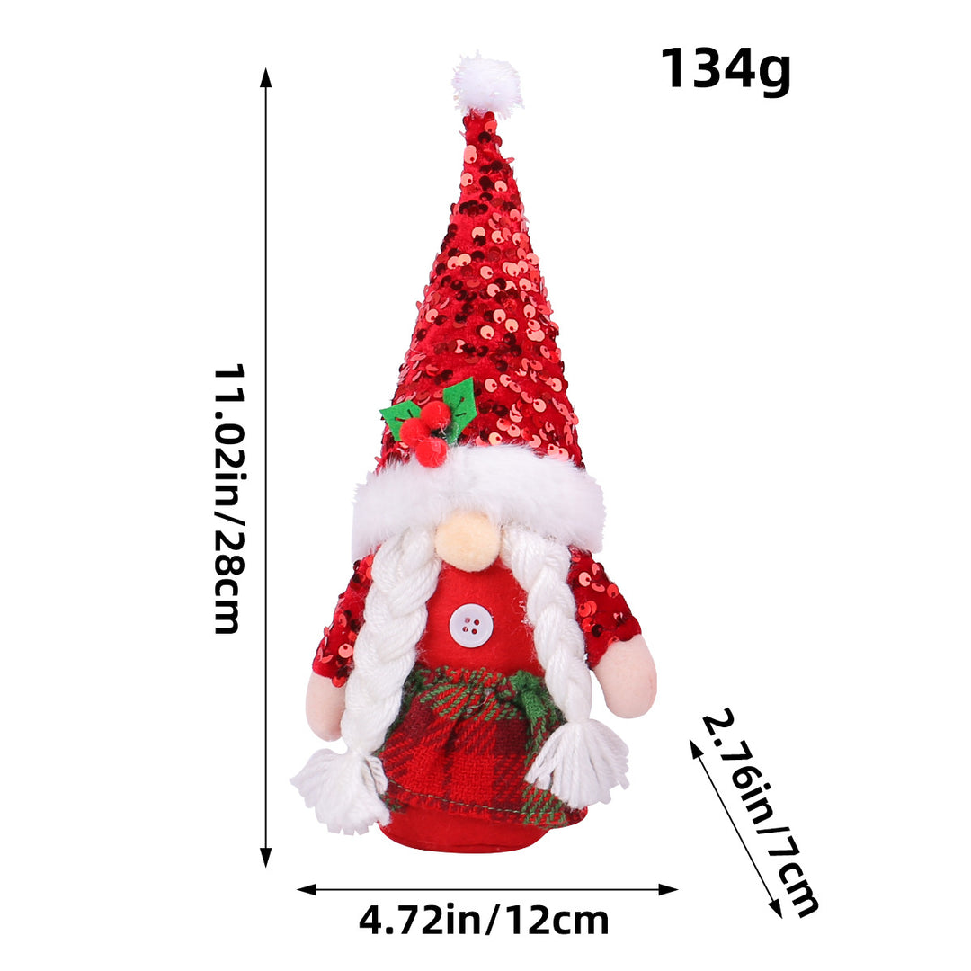 Christmas gnome with glittery hat