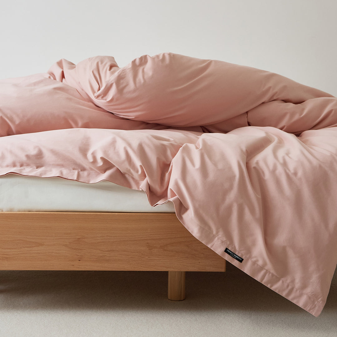 Cotton duvet cover, 100 thread count, brushed