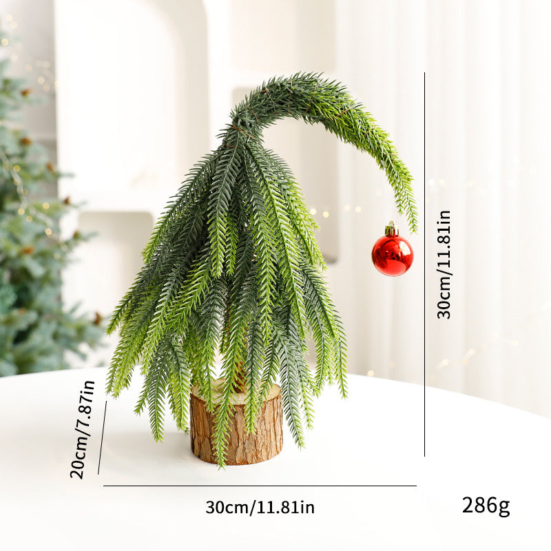 Decorative Mini Christmas Trees in Pot