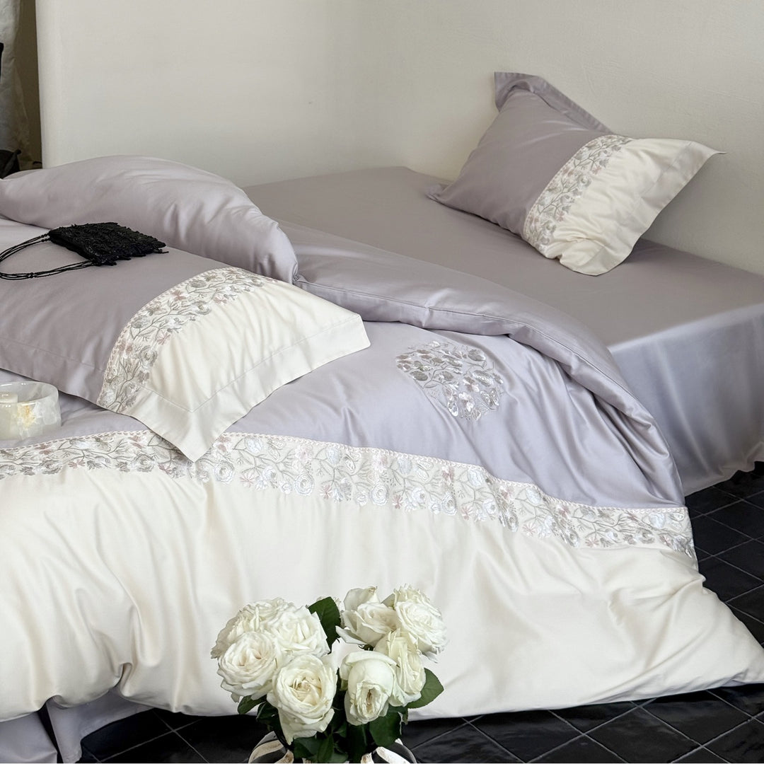 Romantic bedding set made of Egyptian long-staple cotton