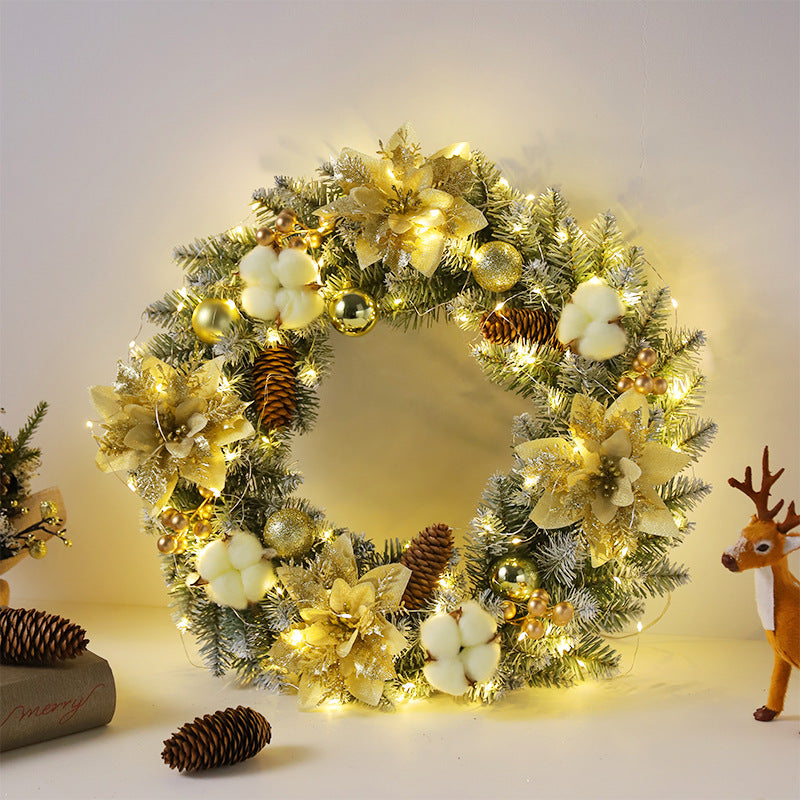 Christmas wreath with lighting