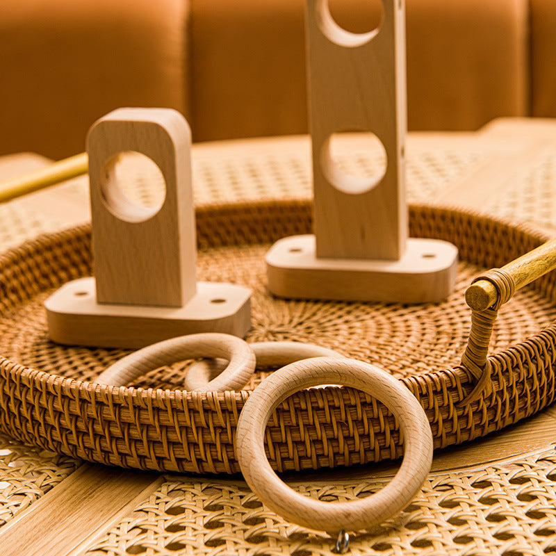 Wooden curtain rod, modern, simple