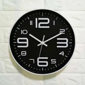 Wall clock with large dial and modern design Stornfield