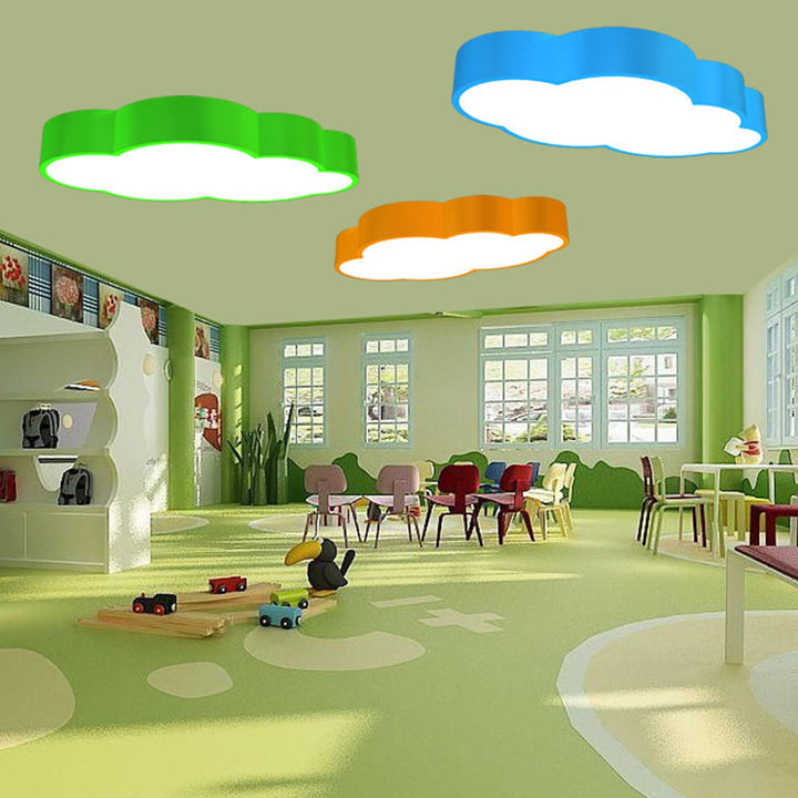 LED Cloud Ceiling Lamp for Children's Room – Playful Design in Red/Yellow/Stornfieldue | Stornfield