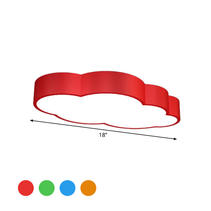 LED Cloud Ceiling Lamp for Children's Room – Playful Design in Red/Yellow/Stornfieldue | Stornfield