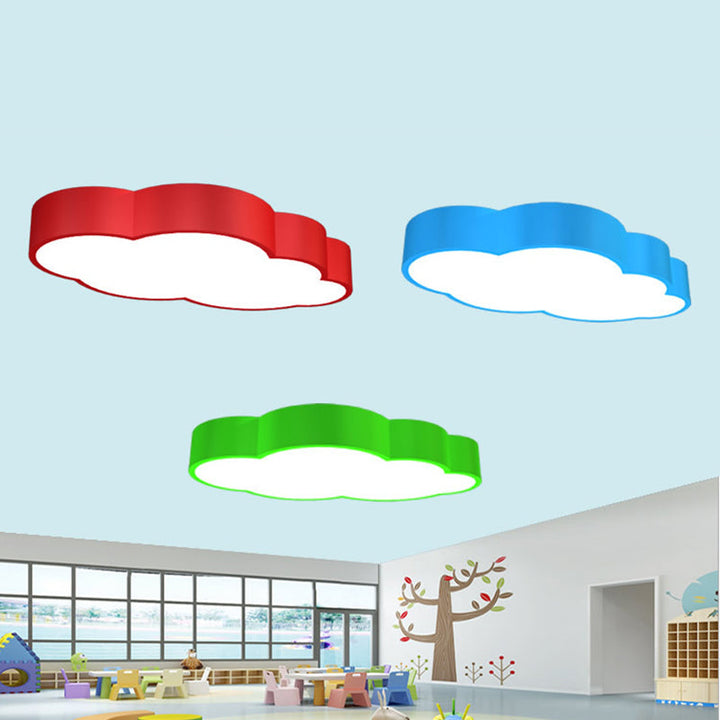 LED Cloud Ceiling Lamp for Children's Room – Playful Design in Red/Yellow/Stornfieldue | Stornfield
