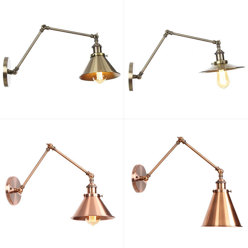 Stornfield Industrial Swing Arm Wall Light Bronze/Copper