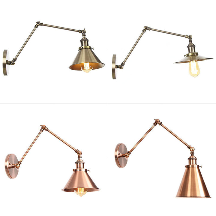 Stornfield Industrial Swing Arm Wall Light Bronze/Copper