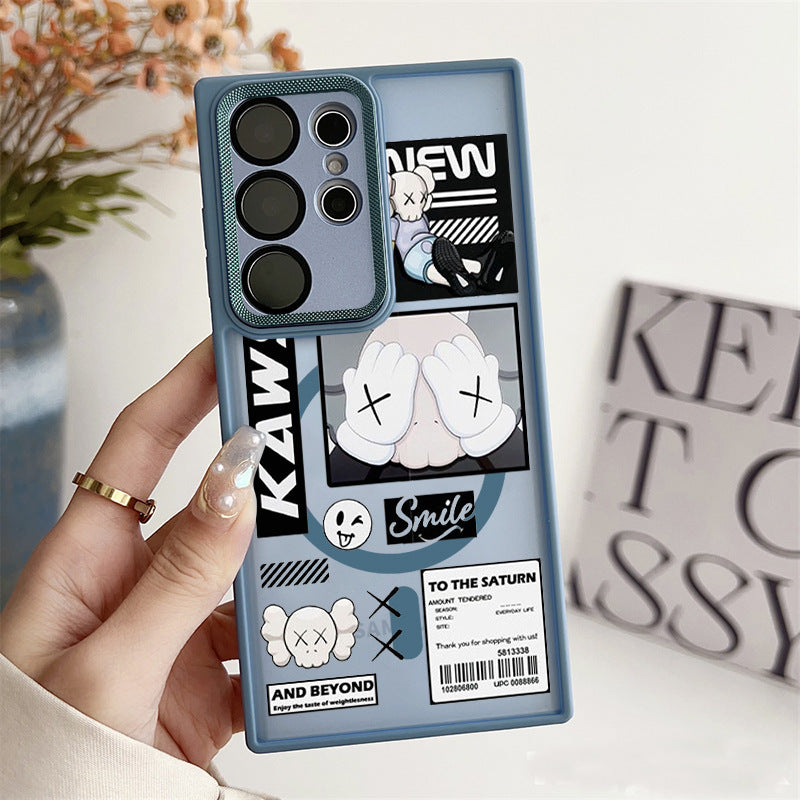 Silicone phone case with protective function