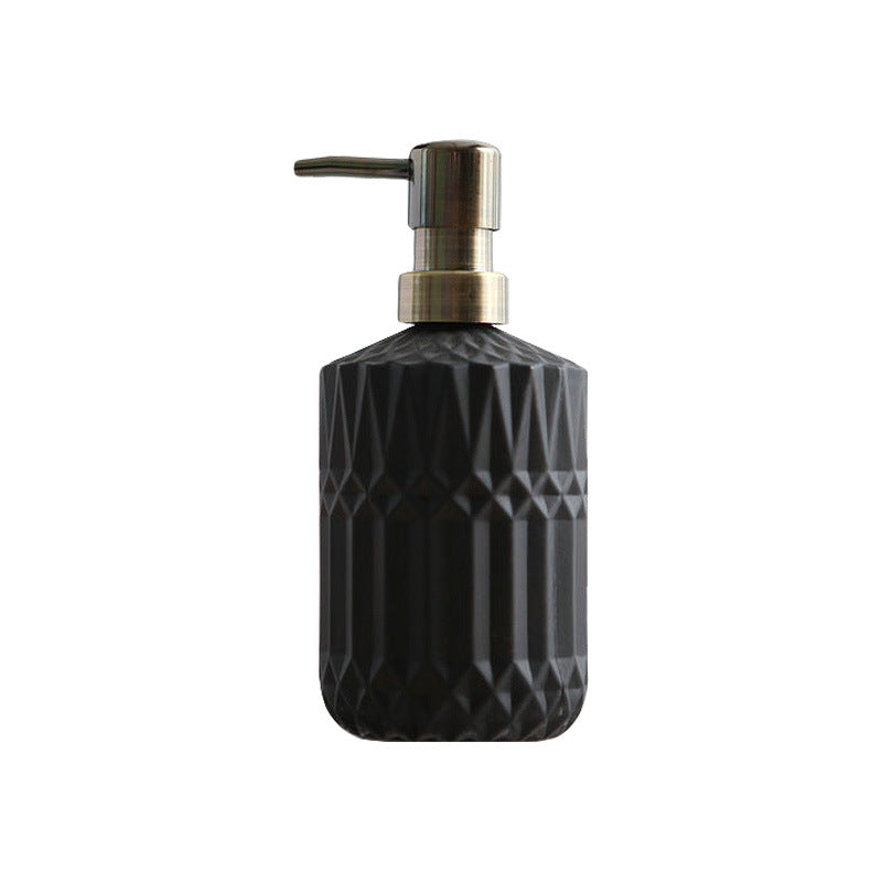 Stornfield | Diamond Pattern Glass Soap Dispenser