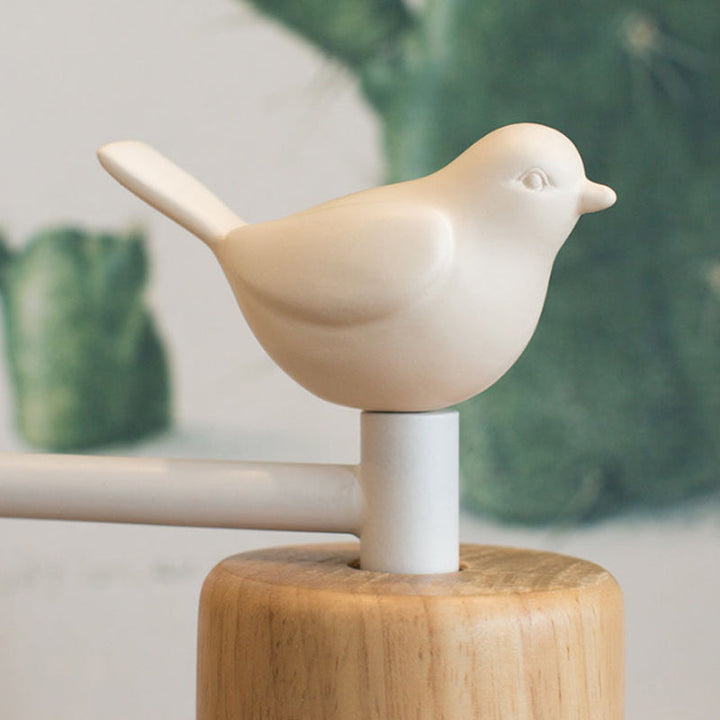Stornfield | NordicDome - Metal and Wood Wall Sconce with Bird for Children's Room