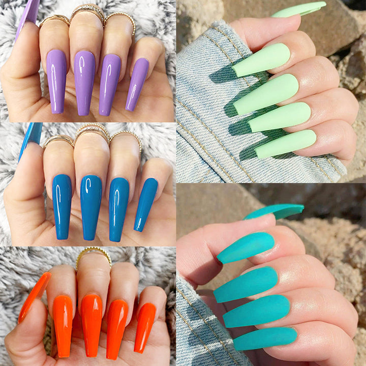 Glamorous artificial nails with high-gloss finish Stornfield