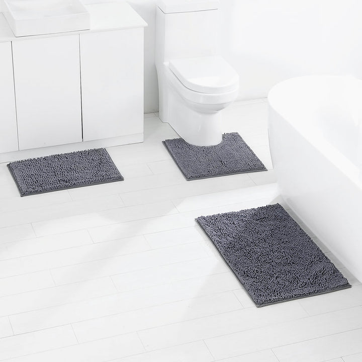Luxurious Microfiber Bathroom Mat Set Stornfield
