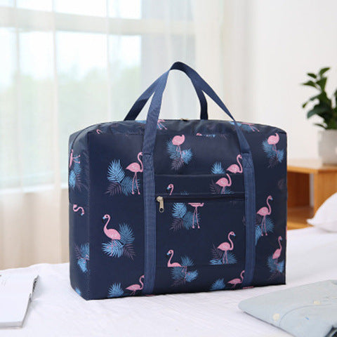 Stylish Flamingo Print Travel Duffle Bag