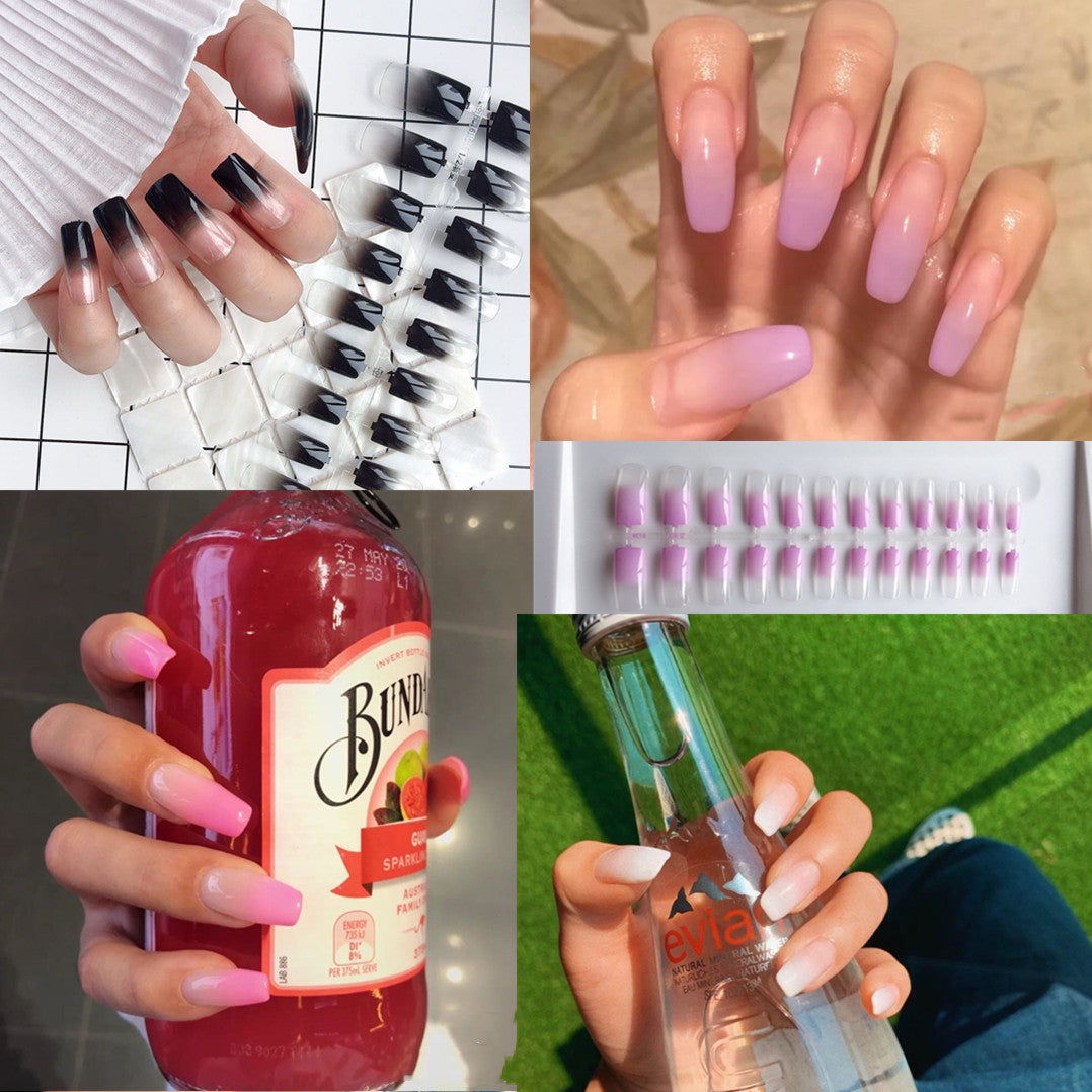 Artificial nails in modern French Tip design Stornfield